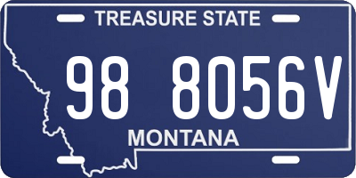 MT license plate 988056V