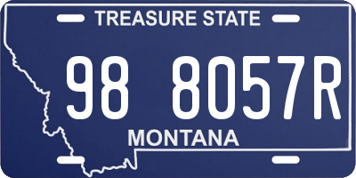 MT license plate 988057R