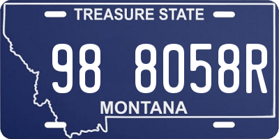 MT license plate 988058R