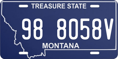 MT license plate 988058V