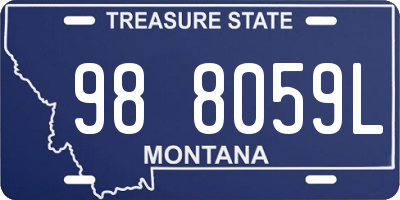 MT license plate 988059L