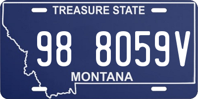 MT license plate 988059V