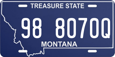 MT license plate 988070Q