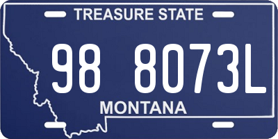 MT license plate 988073L