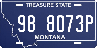 MT license plate 988073P