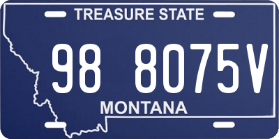 MT license plate 988075V