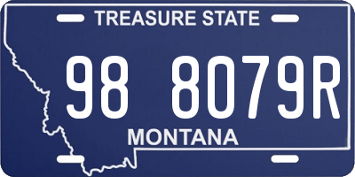 MT license plate 988079R