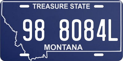 MT license plate 988084L