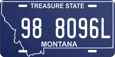 MT license plate 988096L