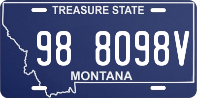 MT license plate 988098V