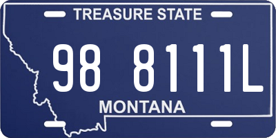 MT license plate 988111L