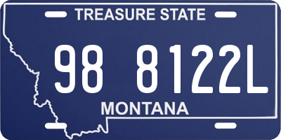 MT license plate 988122L