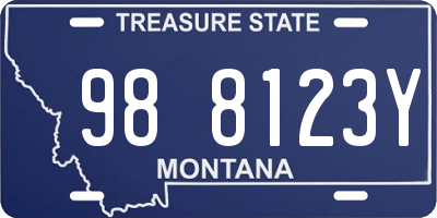 MT license plate 988123Y