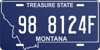 MT license plate 988124F