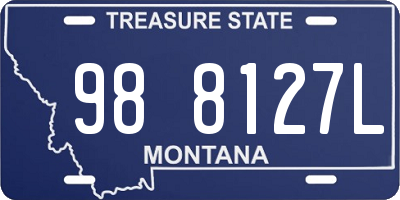 MT license plate 988127L