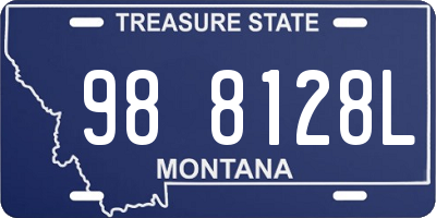 MT license plate 988128L