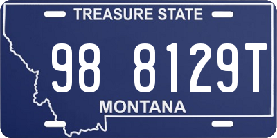 MT license plate 988129T