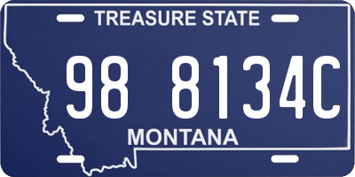 MT license plate 988134C