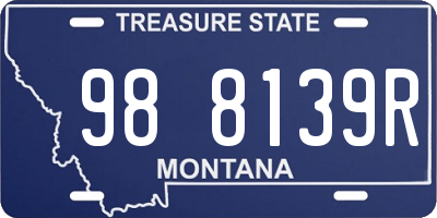 MT license plate 988139R