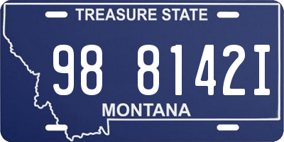 MT license plate 988142I