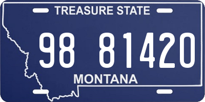 MT license plate 988142O