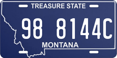 MT license plate 988144C