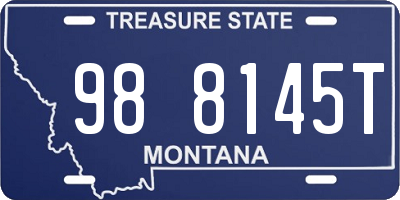 MT license plate 988145T