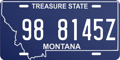 MT license plate 988145Z