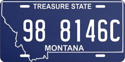 MT license plate 988146C