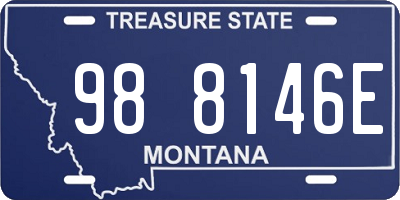 MT license plate 988146E