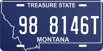 MT license plate 988146T