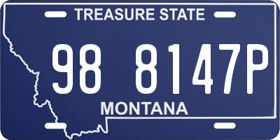 MT license plate 988147P