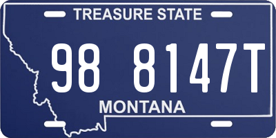 MT license plate 988147T