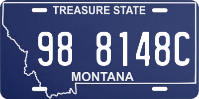 MT license plate 988148C