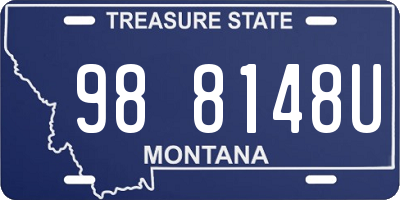 MT license plate 988148U