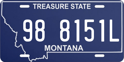 MT license plate 988151L