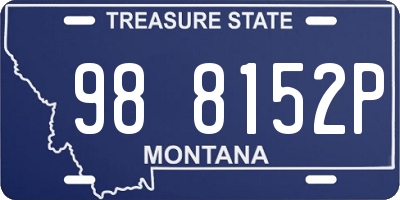 MT license plate 988152P