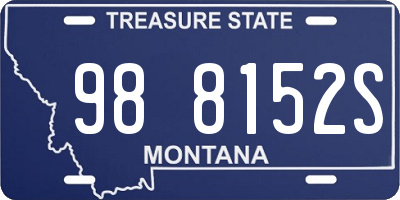 MT license plate 988152S