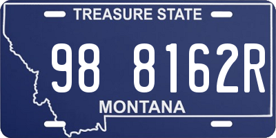 MT license plate 988162R