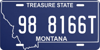 MT license plate 988166T