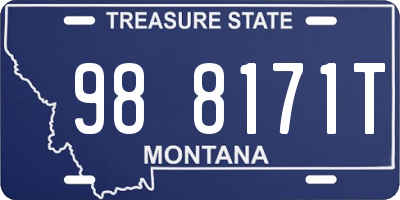 MT license plate 988171T