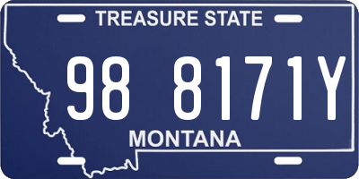 MT license plate 988171Y