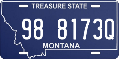 MT license plate 988173Q