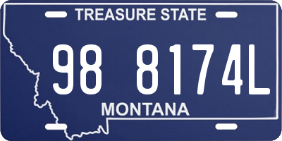 MT license plate 988174L