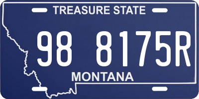 MT license plate 988175R