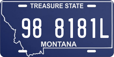 MT license plate 988181L