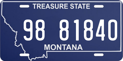 MT license plate 988184O