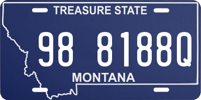 MT license plate 988188Q