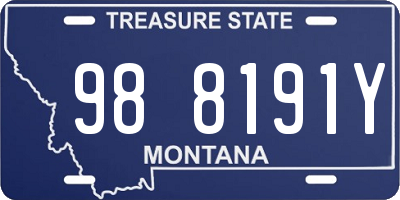 MT license plate 988191Y