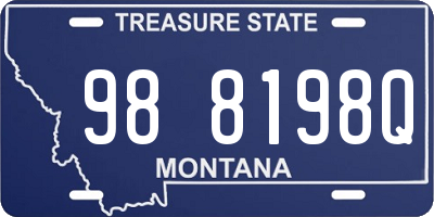 MT license plate 988198Q